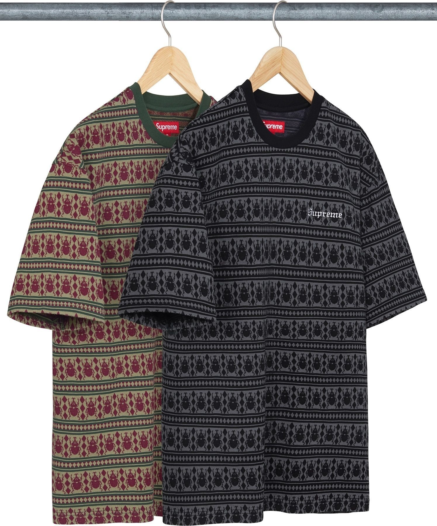 Jacquard Scarab S/S Top